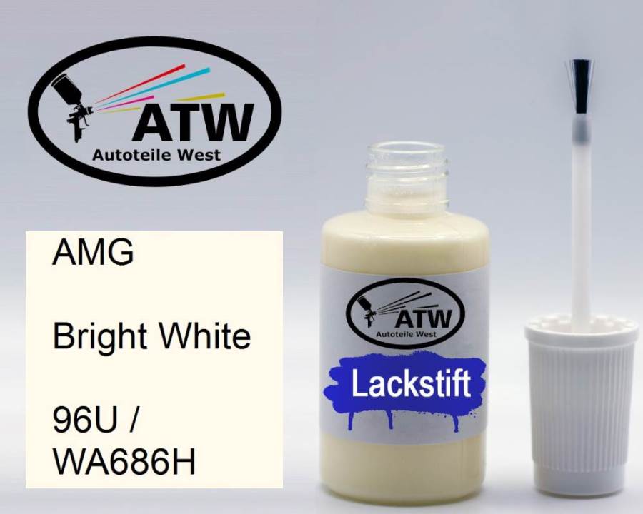 AMG, Bright White, 96U / WA686H: 20ml Lackstift, von ATW Autoteile West.